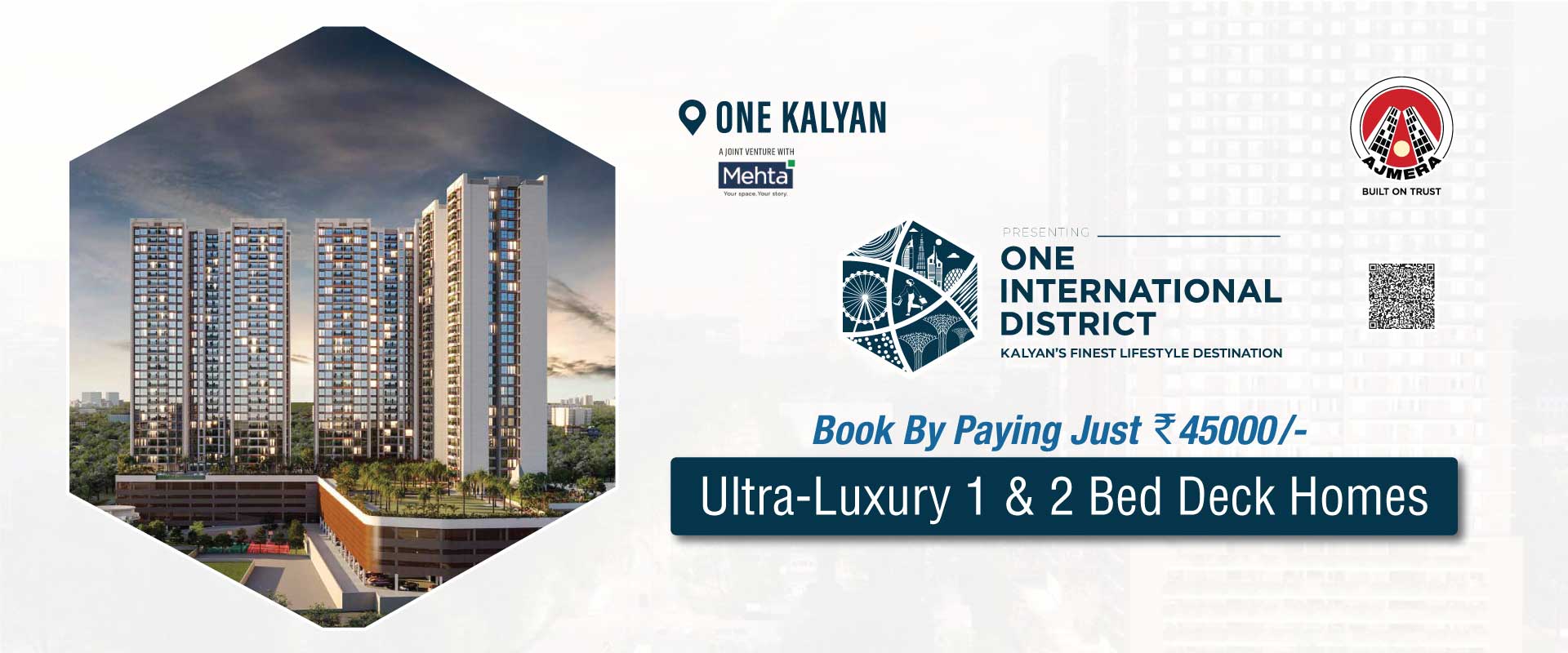 1 bhk flats for sale in yogidham | Ajmera Bliss