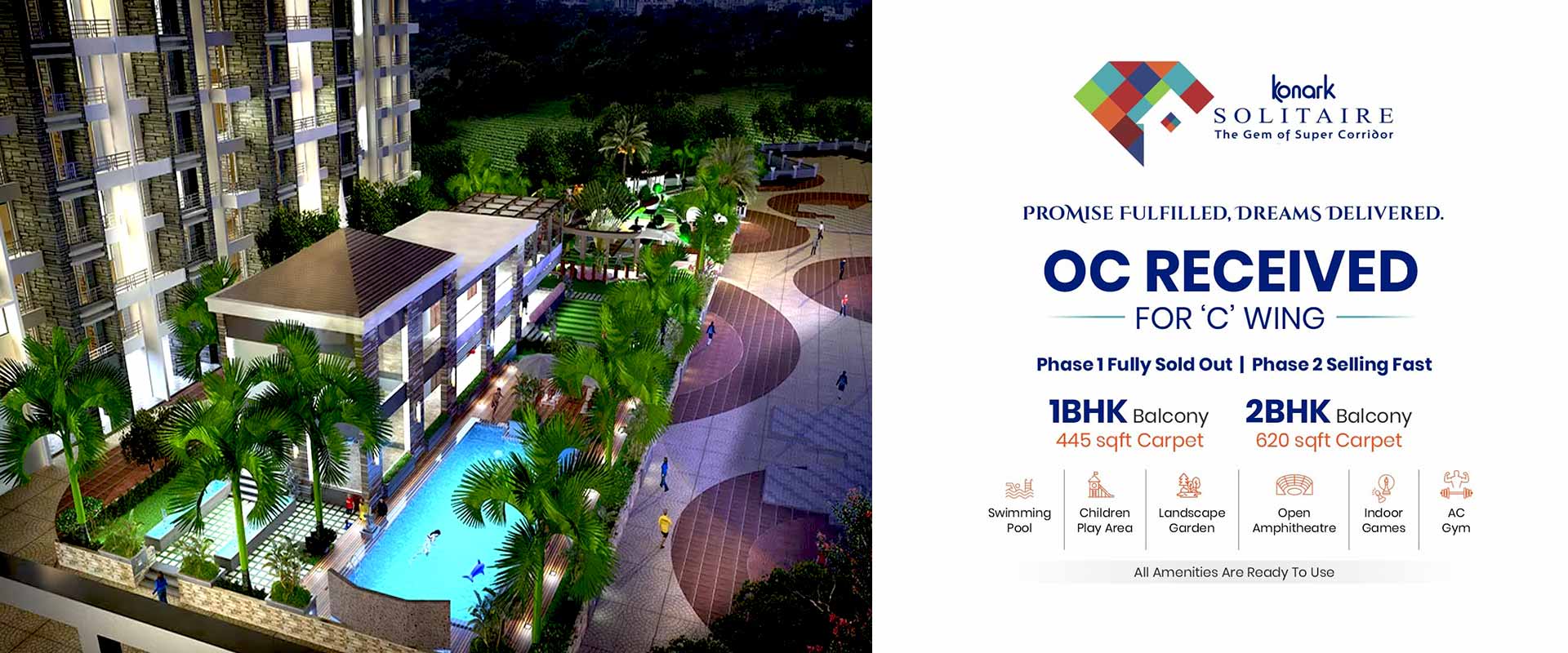 Konark Solitaire Phase III In Ambivli, Kalyan West