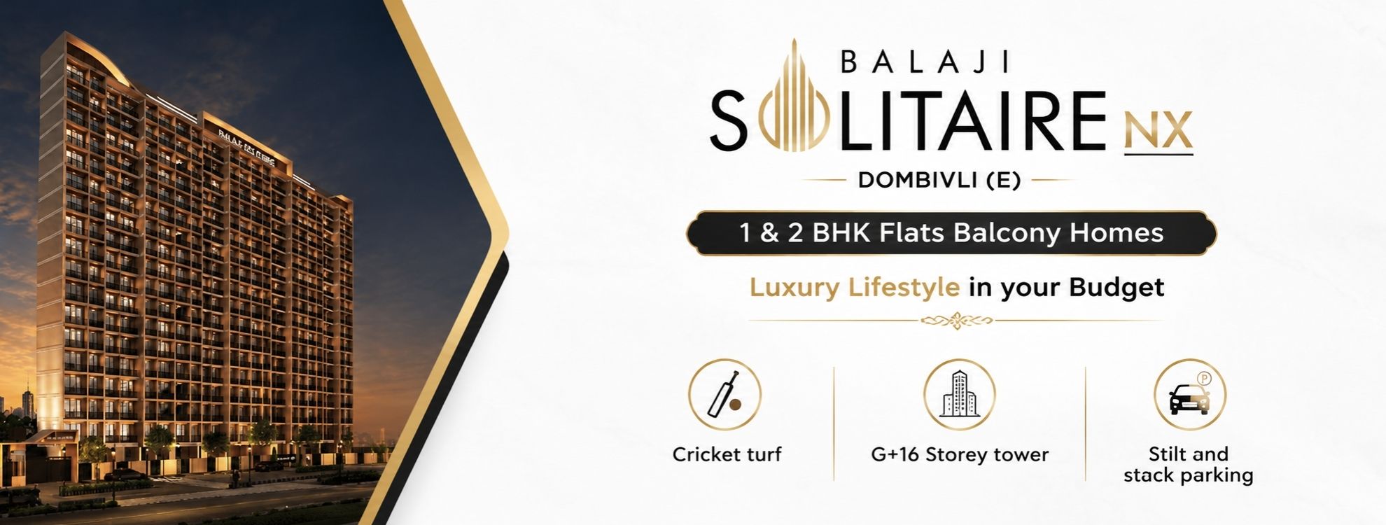 Balaji Solitaire Dombivli East | 1 & 2 BHK Flats