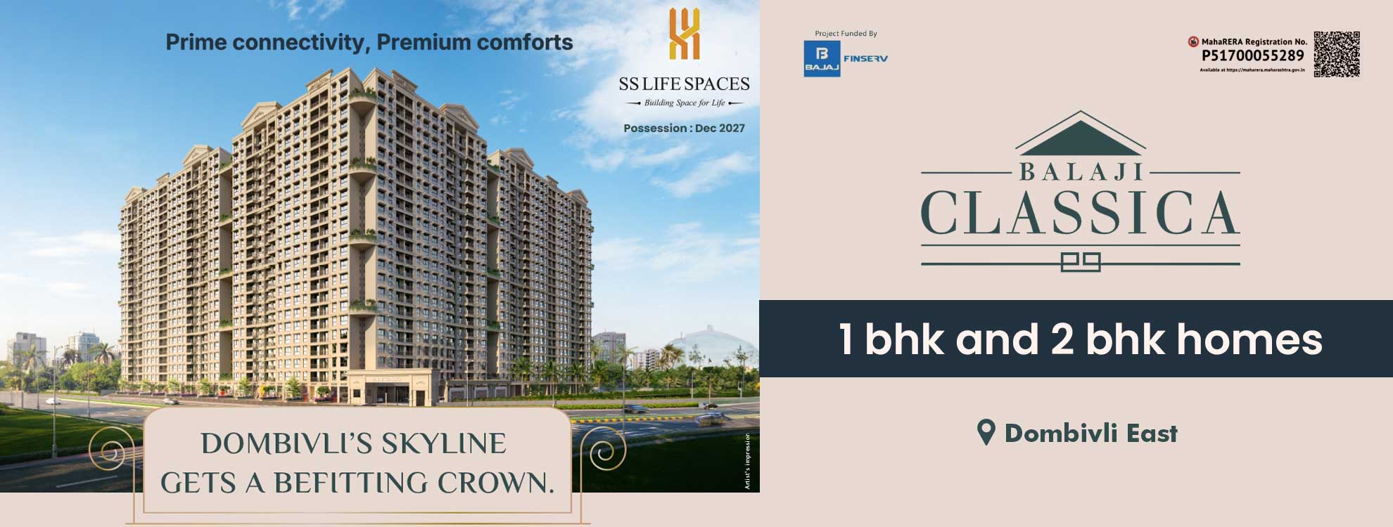 Balaji Classica | 1 & 2 BHK Flats for Sale