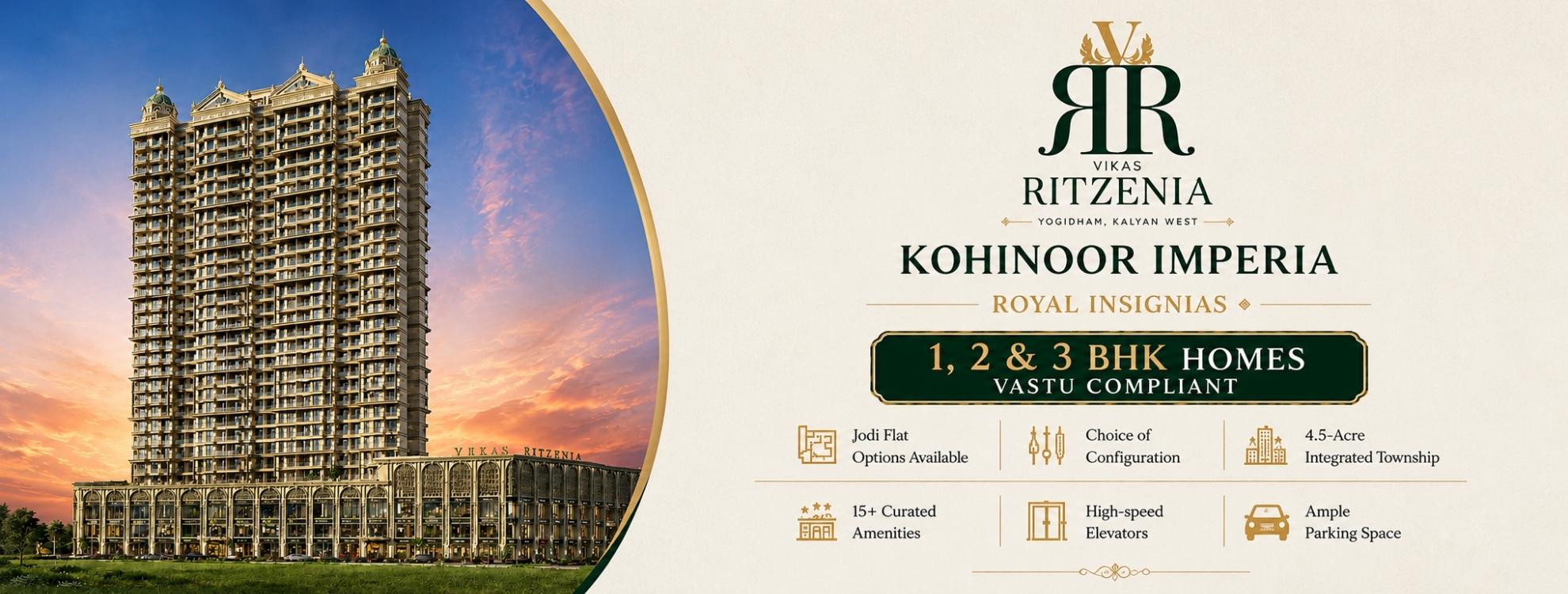 Vikas Ritzenia Yogidham | 1, 2, 3 Flat For Sale